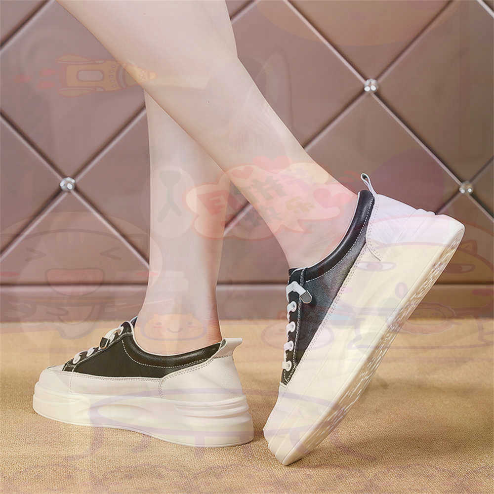 Streetwear Brand Drops - Lace-up Chunky Loafers Woman Skateboarding Sports