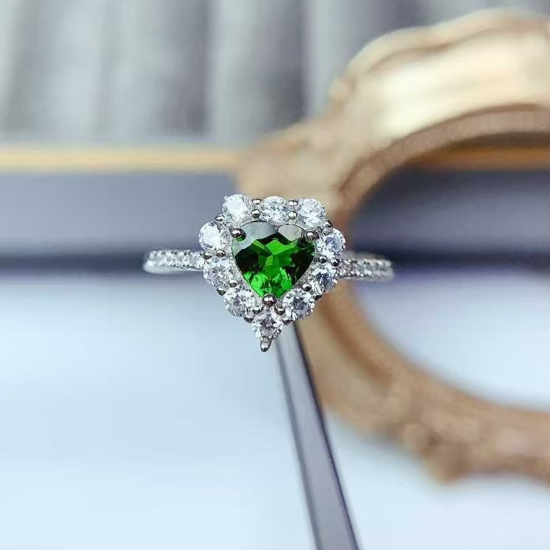 Chrome Hearts Ring - Pure 925 Silver Gemstone Ring Natural