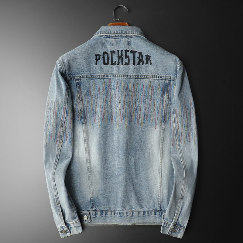 Brand Vintage Washed Denim Jac - Streetwear High End Brand 评论和价格