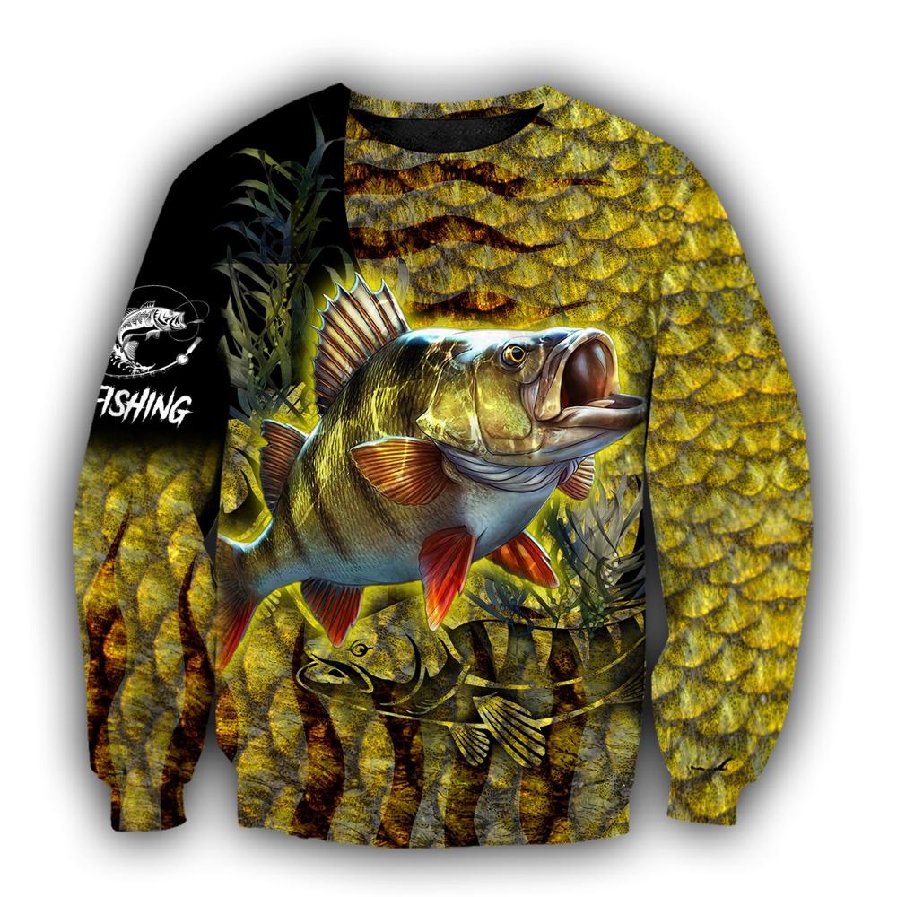 Brand Hoodie Yellow Perch Fish - Streetwear Brand Tracksuit 评论和价格