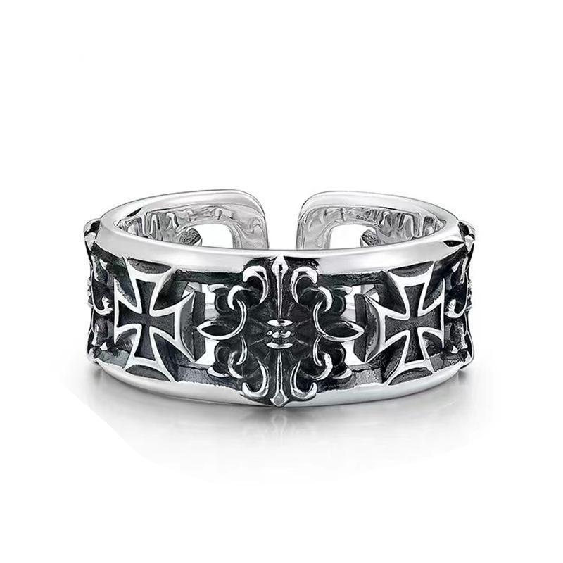 New retro cross hip-hop punk s - Chrome Hearts Ring 评论和价格