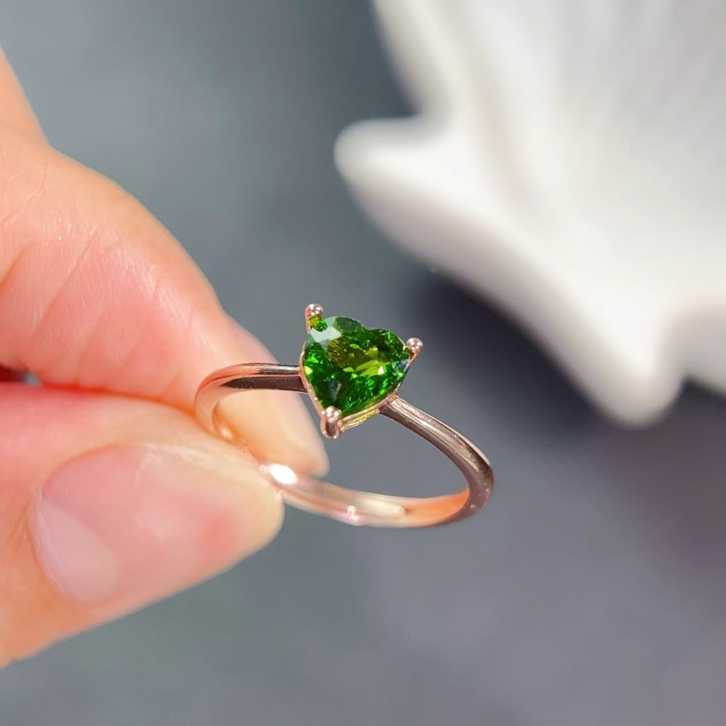925 Silver Gemstone Ring 6mm 0 - Chrome Hearts Ring 评论和价格
