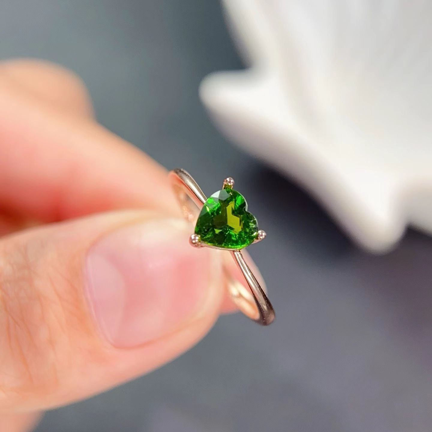 925 Silver Gemstone Ring 6mm 0 - Chrome Hearts Ring 评论和价格