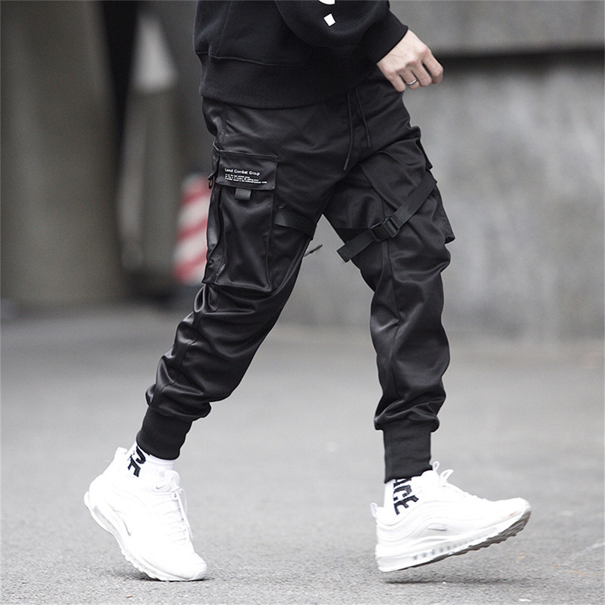 Black Hip Hop Cargo Pants Summ - Gothic Streetwear Brand 评论和价格