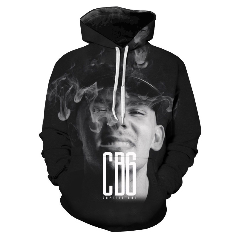 Rapper CB6 Printed Hoodies Men - Streetwear Brand Tracksuit 评论和价格