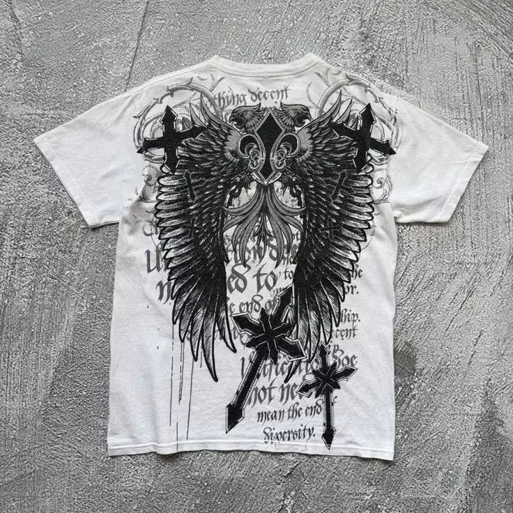 Y2K Gothic Wing Cross Classic  - Gothic Streetwear Brand 评论和价格