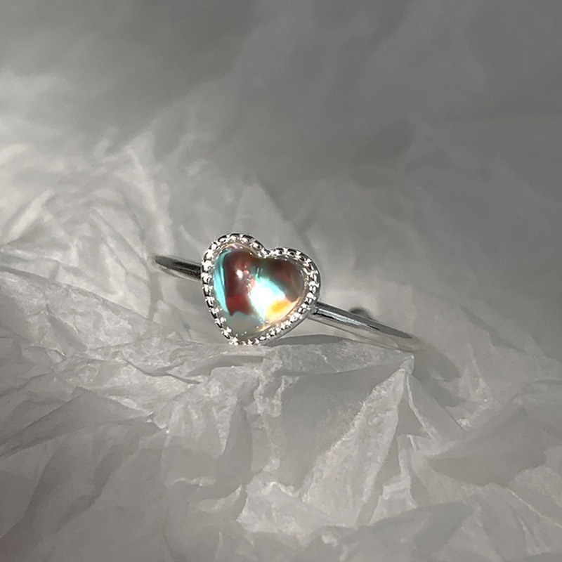 925 Sterling Silver Heart Zirc - Chrome Hearts Ring 评论和价格