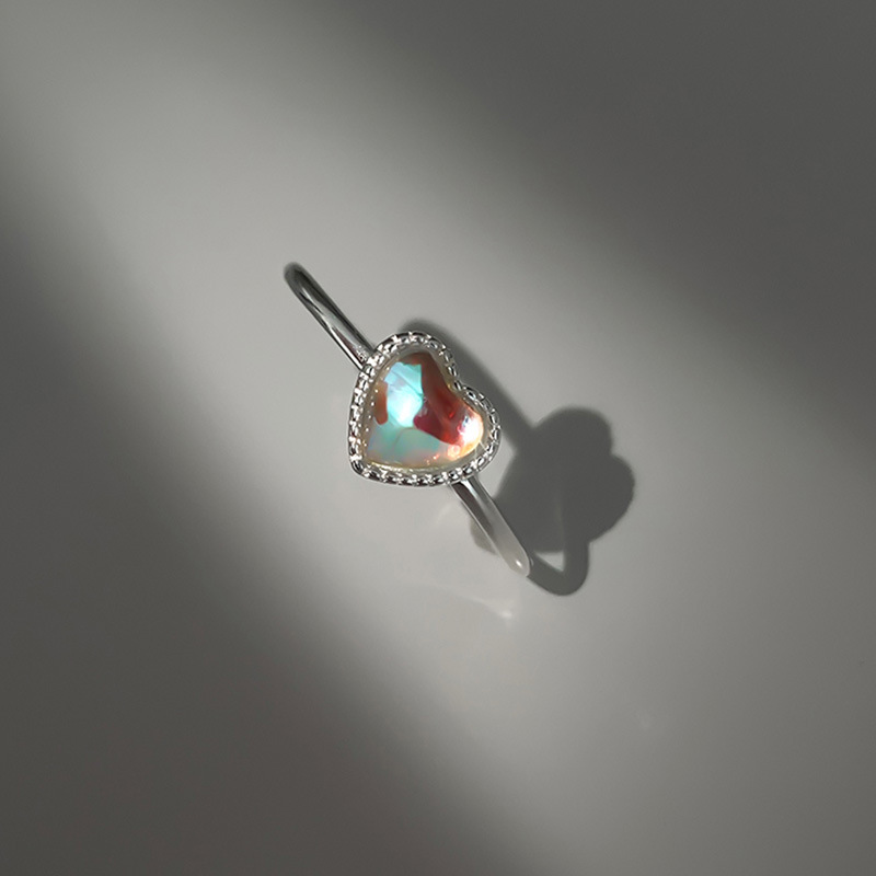 925 Sterling Silver Heart Zirc - Chrome Hearts Ring 评论和价格