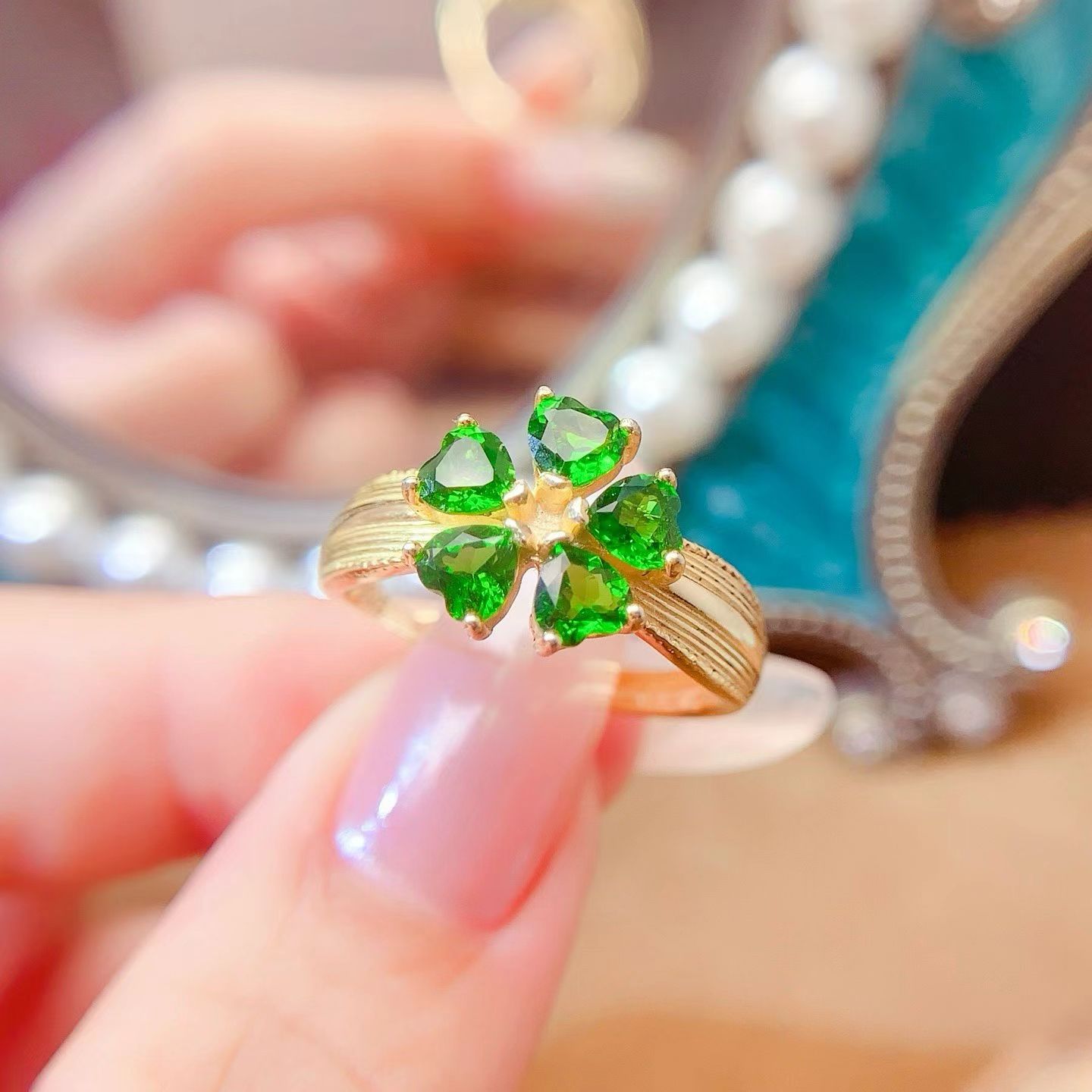 Natural Chrome Diopside Ring w - Chrome Hearts Ring 评论和价格
