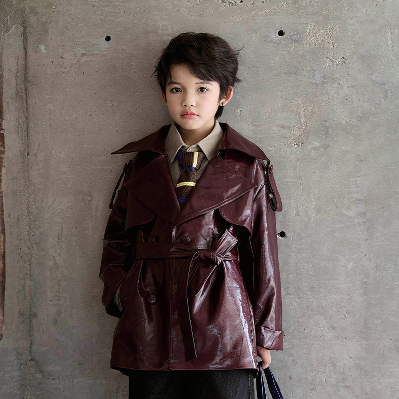 Boys Girls Wine Red Black Moto - Streetwear Brand Red Logo 评论和价格